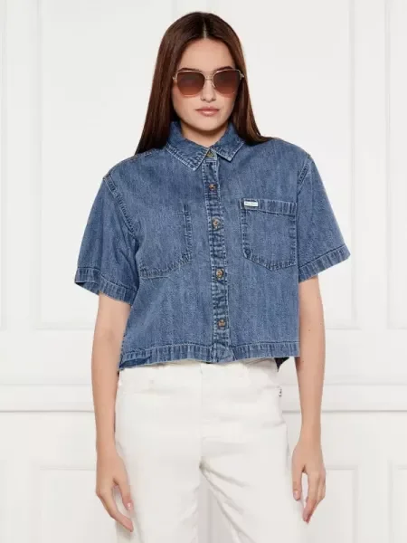 Guess Jeans De blugi cămașă albastru