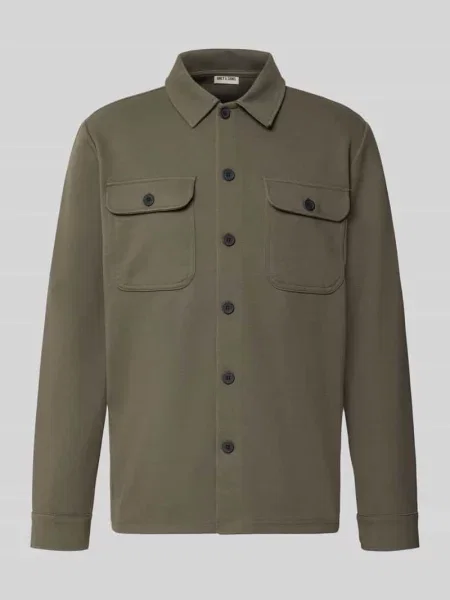 Kurtka koszulowa o kroju relaxed fit z dodatkiem model NEWKODYL' Only & Sons