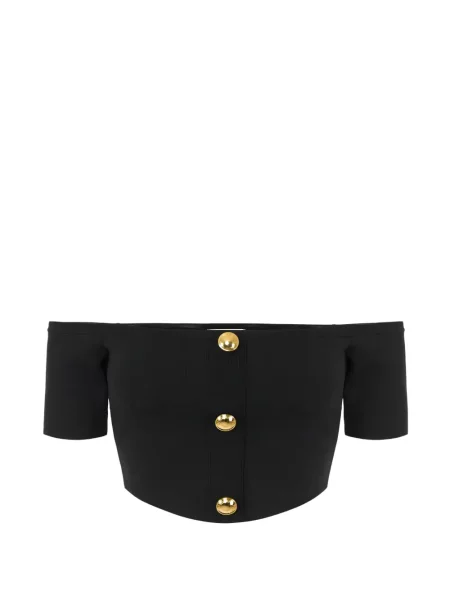 Cropp top Elisabetta Franchi tricotate negru