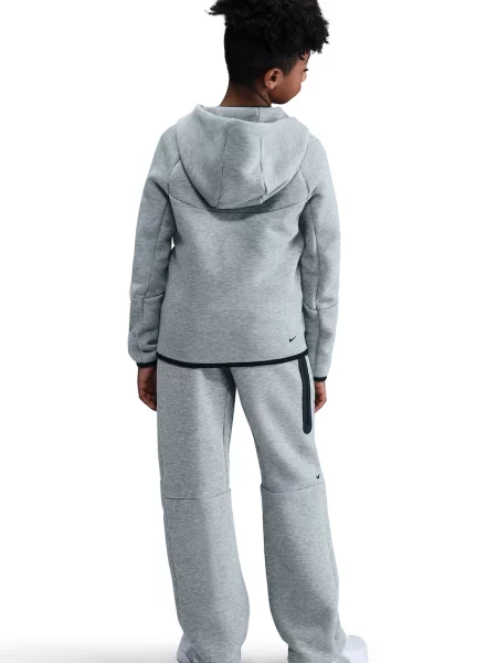 Gyerek fleece melegítő felső Nike szürke