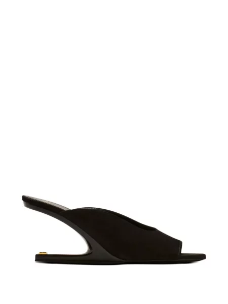Sandale Balmain din piele de căprioară negru