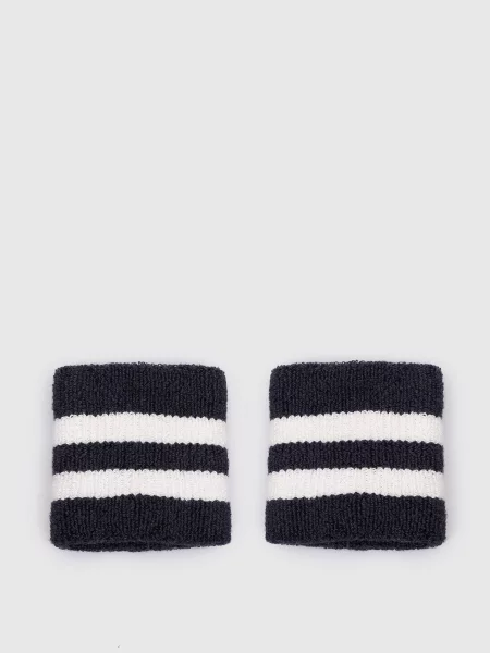 Перчатки Brunello Cucinelli в полоску синие
