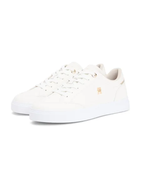 Tommy Hilfiger Teniși din piele TH CHIC alb
