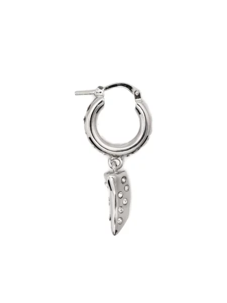 Cercei Marni de cristal argintiu