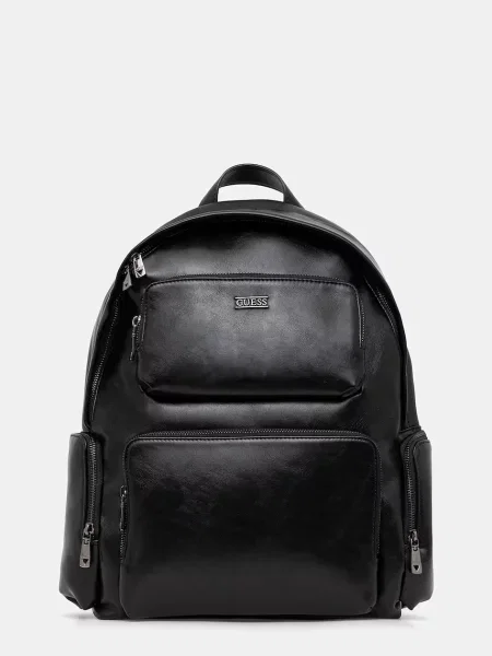 Раница Guess BOSTON голям с изчистен дизайн HMBOCA черно