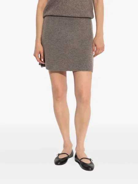 Fusta mini Lisa Yang tricotate maro