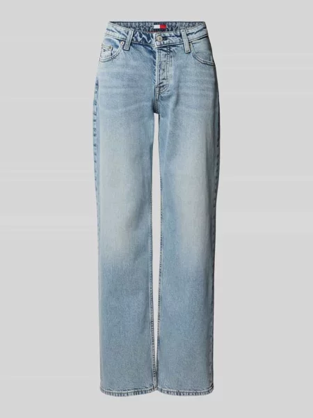 Proste jeansy o kroju straight fit z mieszanki bawełny model SOPHIE' Tommy Jeans