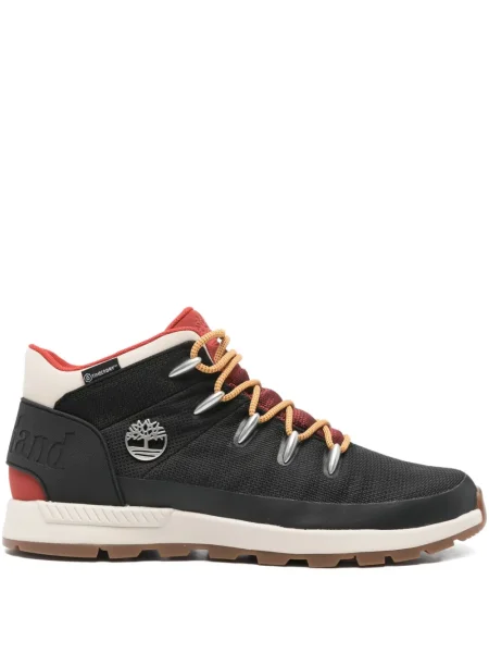Botine Timberland cu șireturi din dantelă negru