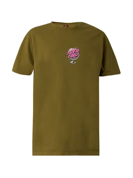 Santa Cruz Tricou Knibbs Cryptic World Centre gri / verde / fucsia negru