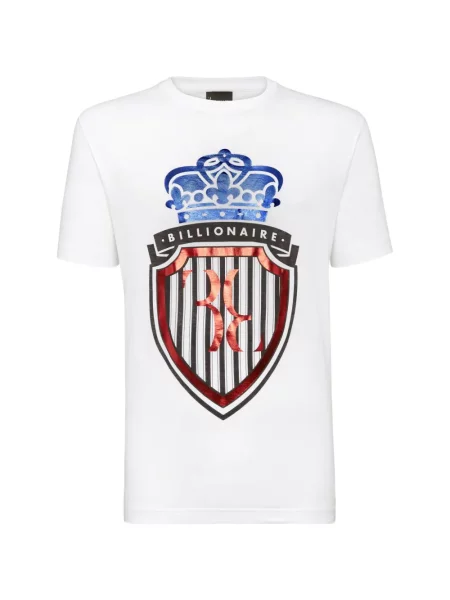 Tricou Billionaire cu imagine alb