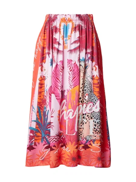 Miss goodlife Fustă Tiger Heart portocaliu / roz / roz negru
