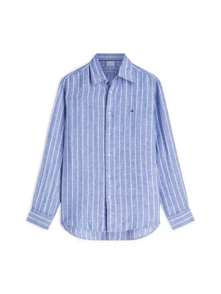 TOMMY HILFIGER Cămașă albastru deschis alb