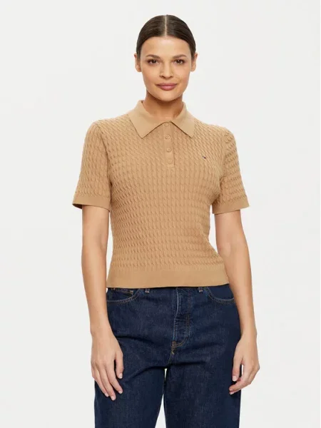 Polokošile Tommy Hilfiger béžové