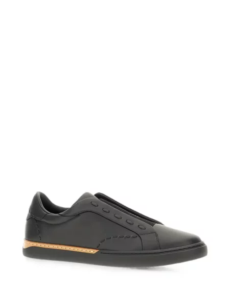 Chiloți Fendi din piele slip-on negru