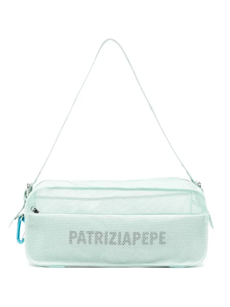 Hálós kézitáska Patrizia Pepe zöld