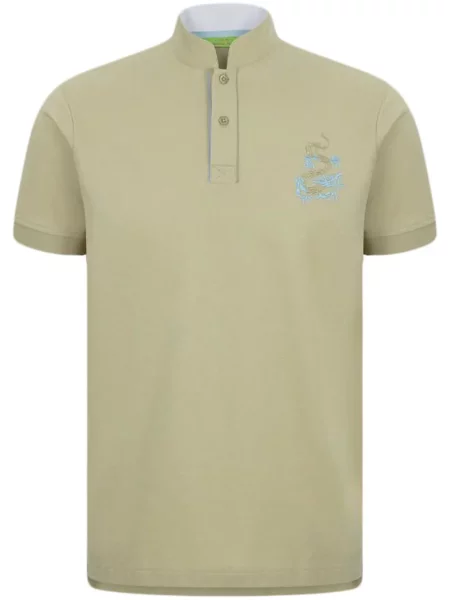 Haftowane polo Shanghai Tang zielone