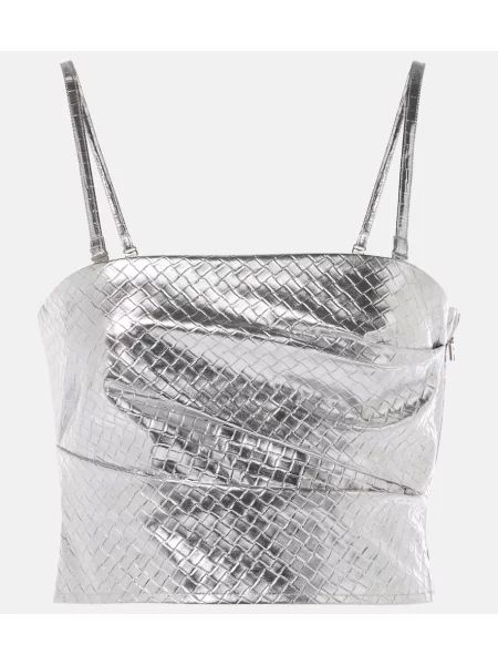 Top Rotate drapat argintiu