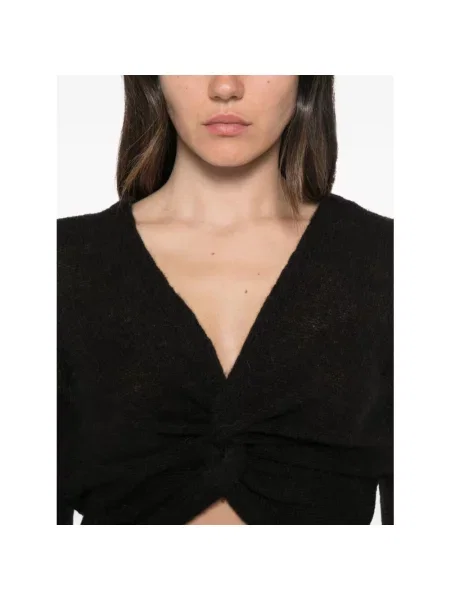 Sweter Twinset wełniany czarny