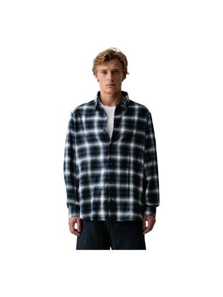 Koszula Armani Exchange niebieska