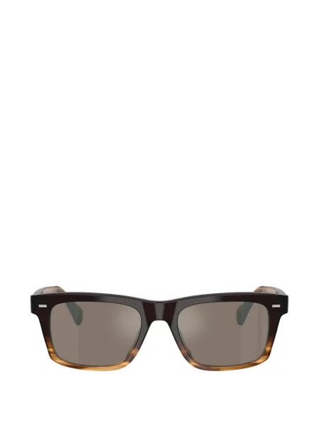 Ochelari de soare dreptunghiulari Oliver Peoples maro
