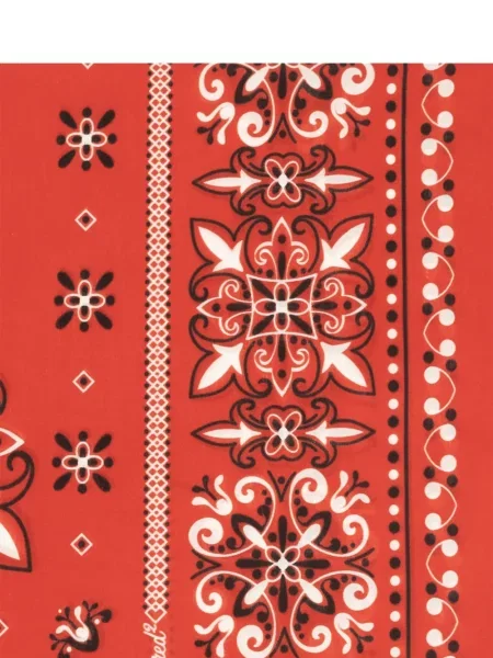 Fular Dsquared2 cu imagine cu model paisley roșu