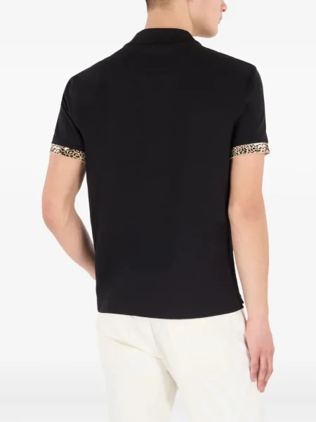 Polo Roberto Cavalli με σχέδιο μαύρο