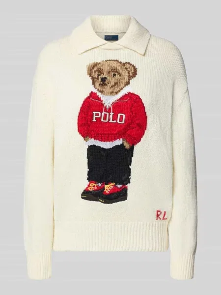 Polo Ralph Lauren Sweter Kremowy biały