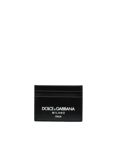 Portfel Dolce And Gabbana skórzany czarny