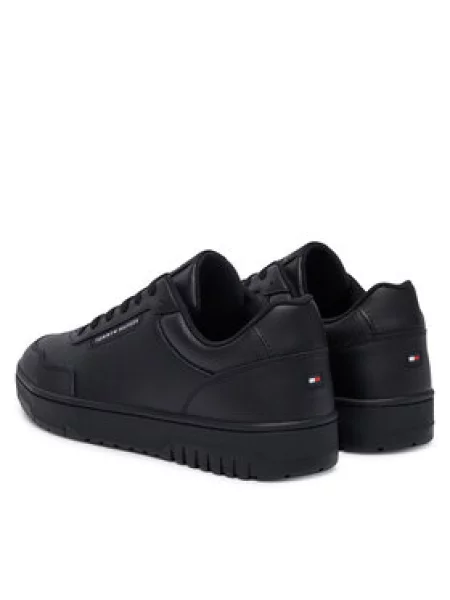 Tommy Hilfiger Laisvalaikio batai Th Basket Core Leather juoda