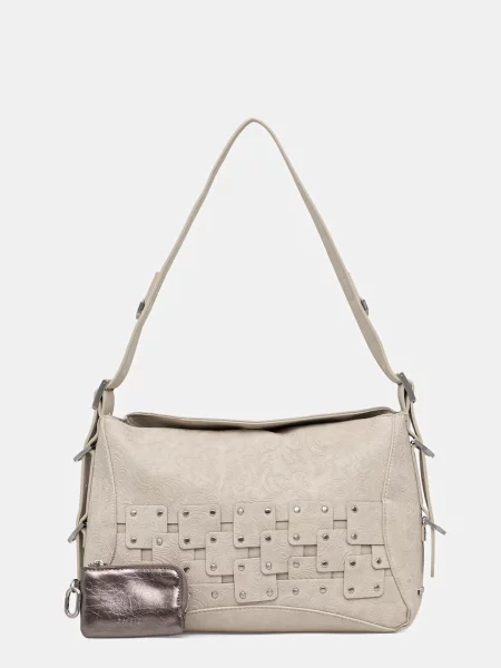 Torbica Desigual NEW PATCH 2 PIEDRA bež