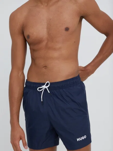 HUGO pantaloni scurti de baie albastru marin roșu