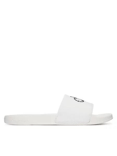 Calvin Klein Jeans Natikače s ESS crna / srebro bijela