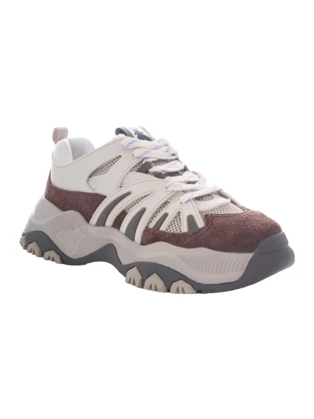 Sneakersy Patrizia Pepe brązowe