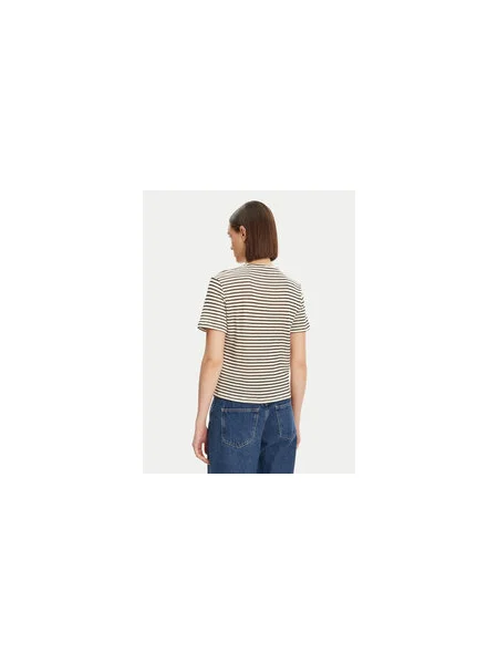 Pieces Póló Manilla Ekru Loose Fit
