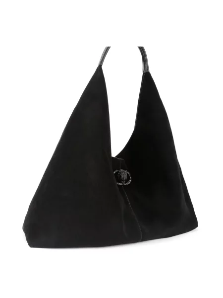 Torebka hobo Kurt Geiger zamszowa czarna