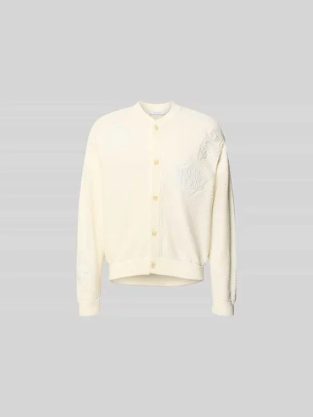 Kardigan rozpinany z kwiatowym haftem Maison Kitsune