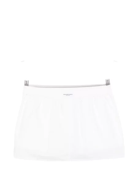 Pantaloni scurți Alexander Wang cu autograf alb