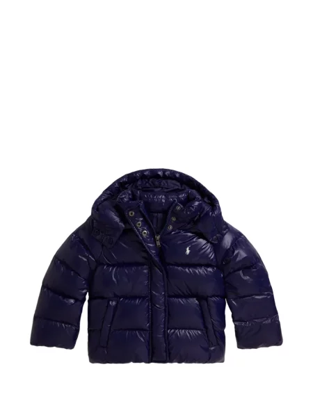 Kurtka puchowa dziecięca Polo Ralph Lauren niebieska