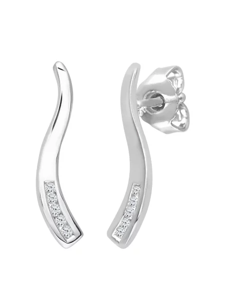 DIAMANT LETERNEL Cercei argintiu