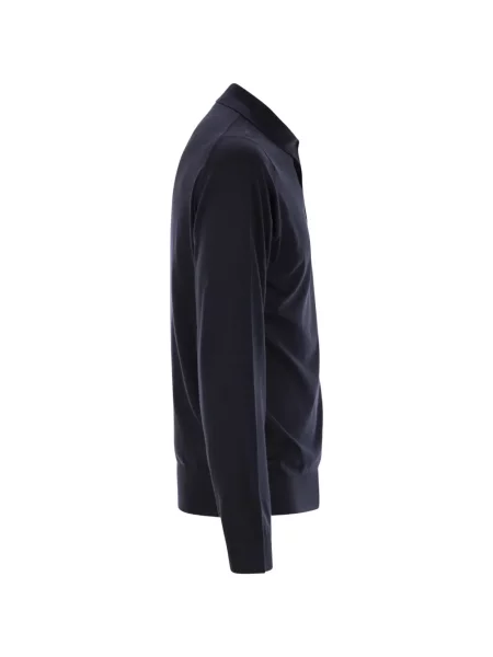 Tricou polo John Smedley albastru