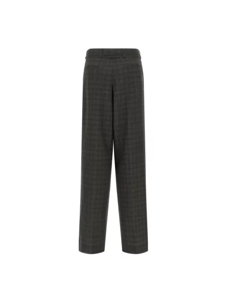 Spodnie Dries Van Noten wełniane szare