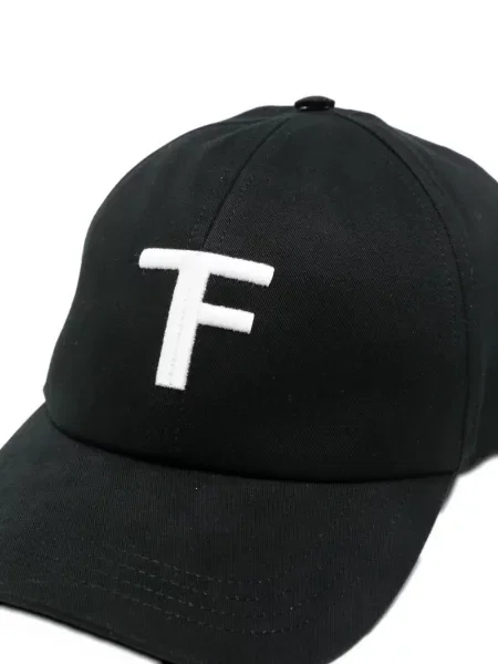 Șapcă Tom Ford cu broderie negru