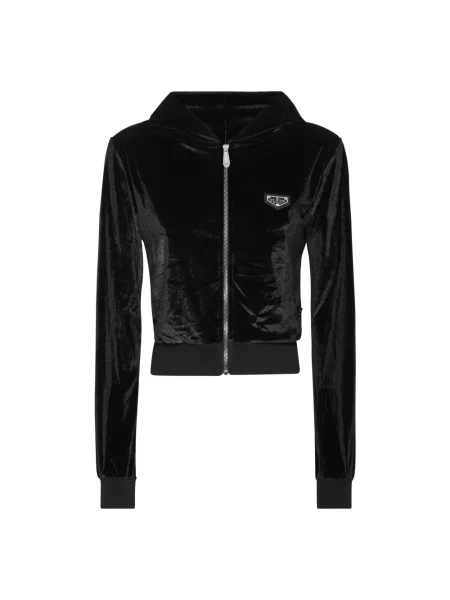 Sweter Philipp Plein z kapturem czarny