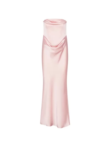 Rochie maxi Rotate Birger Christensen fără bretele roz