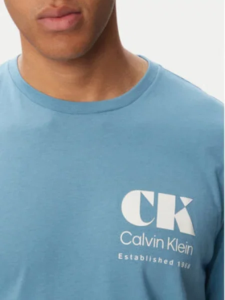 Calvin Klein Jeans Majica Resort Graphic modra