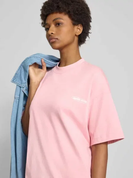 T-shirt z wyhaftowanym logo Another Cotton Lab czarna