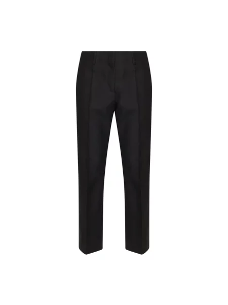 Spodnie Dries Van Noten wełniane czarne