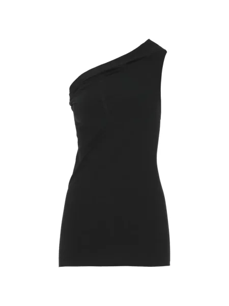 Top Rick Owens drapat cu un umăr gol negru
