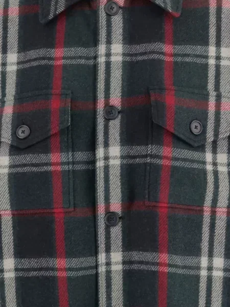 Кариран вълнен суичър с качулка Polo Ralph Lauren бродиран зелено