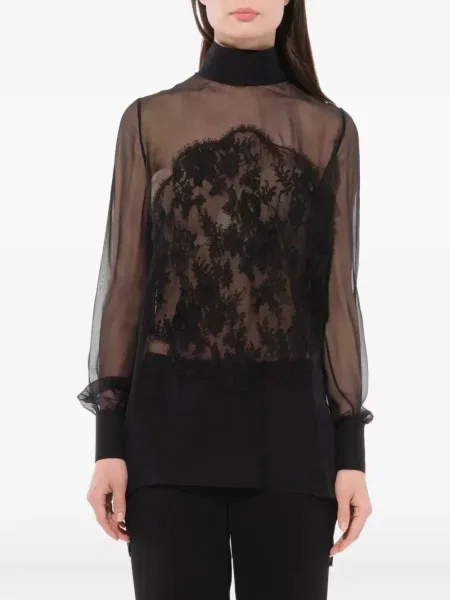 Bluză Givenchy din dantelă negru
